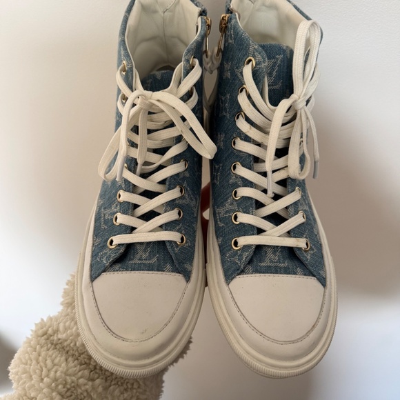 Louis Vuitton Tattoo Sneaker Boot – Monogram Denim - Picture 2 of 7